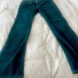 True religion Ricky, the Buddha brand, authentic vintage, dark green corduroy,